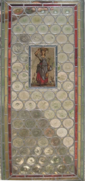 Bleiglasfenster mit Vitrage 1